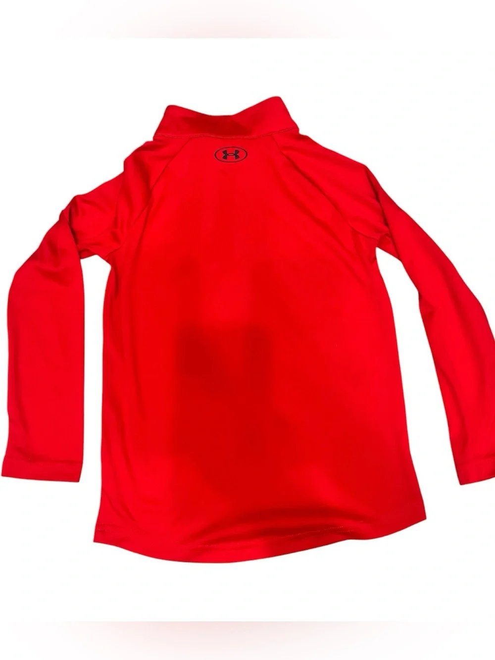 Under Armour Red Kids' Quarter-Zip Pullover with Chest Logo